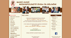 Desktop Screenshot of mackokuckoovoda.hu